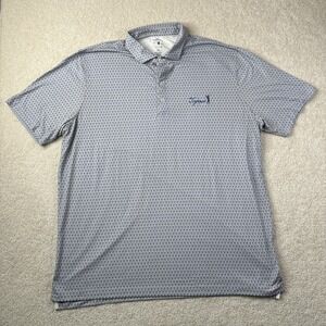Johnnie-O Top Shelf Shirt Men's XL Golf Tee AOP Performance Golf Polo UPF 50